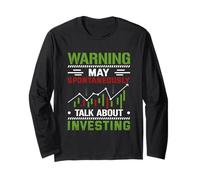 May Spontaneously Talk About Investing Stock Candle Stick Long Sleeve T-Shirt