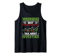 May Spontaneously Talk About Investing Stock Candle Stick Tank Top