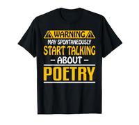May Spontaneously Talk About Poetry Poem Writer Poet Author T-Shirt
