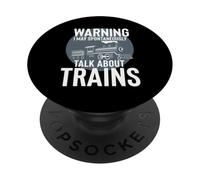 May Spontaneously Talk About Trains Funny Model Railroad PopSockets Adhesive PopGrip