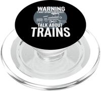 May Spontaneously Talk About Trains Funny Model Railroad PopSockets PopGrip for MagSafe