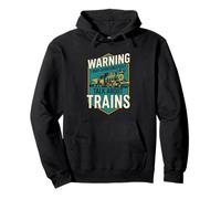 May Spontaneously Talk About Trains Funny Model Railroad Pullover Hoodie