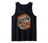 May Spontaneously Talk About Trains Funny Model Railroad Tank Top