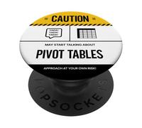 May Start Talking About Pivot Tables, Funny Data Analyst PopSockets Adhesive PopGrip