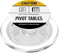 May Start Talking About Pivot Tables, Funny Data Analyst PopSockets PopGrip for MagSafe