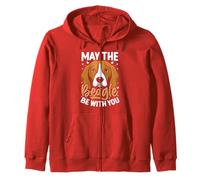 May The Beagle Be With You Zip Hoodie