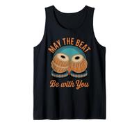 May The Beat Drumming Tablaist Tabla Drum Music Tabla Tank Top