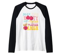May The Booty Get Fatter & The Belly Get Flatter Amen Outfit Raglan Baseball Tee
