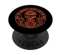 May The Bridges I Burn Light My Way Funny Goth Gothic Skull PopSockets Adhesive PopGrip