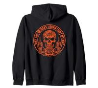 May The Bridges I Burn Light My Way Funny Goth Gothic Skull Zip Hoodie