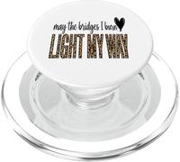 May The Bridges I Burn Light My Way Leopard Art PopSockets PopGrip for MagSafe