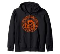 May The Bridges I Burn Light My Way Skull Gothic Aesthetic Zip Hoodie
