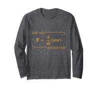 May The F = m(dv/dt) Be with You - Funny Physics Geek Long Sleeve T-Shirt