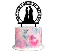 May The Force Be With Us Cake Topper, Mr And Mrs Wedding Cake Topper, Funny Wedding Cake Decor