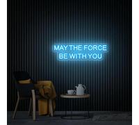 May The Force Bet with You Neon Sign, Gift for Boys, Game Neon Sign Home Room Bedroom Club Hotel Wall Decor