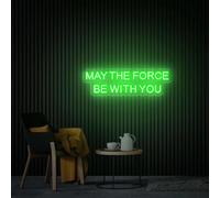 May The Force Bet with You Neon Sign, Gift for Boys, Game Neon Sign Home Room Bedroom Club Hotel Wall Decor