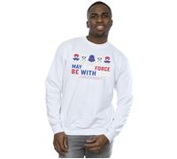 May The Force Ice Pops Sweatshirt Star Wars White L