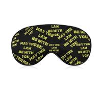May The Law Be with You Blackout Sleep Mask for Side Sleeper Soft Covers for Travel Essentials Nap