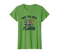 May The Odds Be Ever in My Flavor Dice Food Pun T-Shirt, Women, Grass, XXL