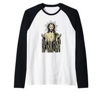 May The Peace of Our Lord Be with You Christian Saying Raglan Baseball Tee