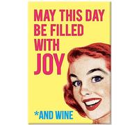 May This Day Be Filled With Joy Fridge Magnet Funny