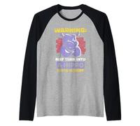 May Turn Into A Hippo When Hungry Hippos Hippopotamus Cute Raglan Baseball Tee