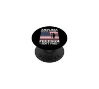 May We Never Forget Freedom Isn't Free Patriotic Veteran PopSockets Adhesive PopGrip