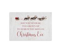 May You Never Be Too Grown Up To Search The Skies On Christmas Wall Art Paintings Canvas Prints Poster Artwork for Living Room Bedroom Bathroom Office Home Decor 16x24inch(40x60cm)
