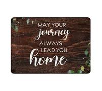 May Your Journey Always Lead You Home Metal Tin Sign 10x14 Inch Country Garden Office Kitchen Room Decor for Men Aluminum Tin Signs Wall Art Plaques for Yard