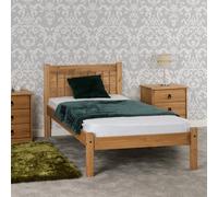 Seconique Maya Single 3Ft Solid Distressed Wax Pine Wood Bed Frame