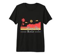 Maya Bay Vacation Holiday Thailand Flag Premium T-Shirt