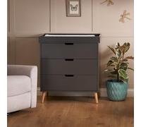 Obaby Maya Changing Unit Slate With Natural, Grey