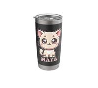 Maya Cute Kitty Cat Design for Girls Name Maya Stainless Steel Insulated Tumbler