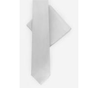 Maya Deluxe Men's Satin Tie Pocket Square Set in Silver Maya Deluxe Silver One Size