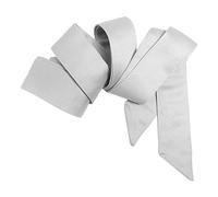 Maya Deluxe Women's Belt Ladies Satin Sash Waist Tie Ribbon Bow Accessory for Bridesmaids Bridal Wedding Prom Evening Occasion, Soft Grey, S-M