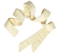 Maya Deluxe Women's Belt Ladies Satin Sash Waist Tie Ribbon Bow Accessory for Bridesmaids Bridal Wedding Prom Evening Occasion, Lemon, L-XL