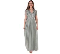 Belted Stripe Embellished Maxi Dress Maya Deluxe Mint 22