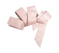 Maya Deluxe Womens Sash Belt Ladies Satin Sash Tie Ribbon Bow Accessory for Bridesmaids Bridal Wedding Prom Evening Occasion Frosted Pink L-XL