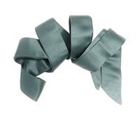 Maya Deluxe Womens Sash Belt Ladies Satin Sash Tie Ribbon Bow Accessory for Bridesmaids Bridal Wedding Prom Evening Occasion Misty Green L-XL