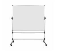 Bi-Office Earth - Revolving Whiteboard, Magnetic Enamel, Mobile Board with Aluminium Frame, 120 x 90 cm