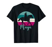 Maya Equestrian Gift Personalised Horse Girl Tee - Maya T-Shirt