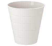MAYA FNISS Waste Bin Durable Polypropylene Plastic Kitchen Bedroom Storage IKEA Bin White 10 l