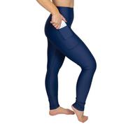 Maya Freya Ultra-Soft High-Waisted Leggings - Squat Proof, Non-Slip Fit, with Pockets - Stretchy Activewear Tights for Gym, Yoga, and Everyday Wear - Premium Fit for All Women - XS-3XL Navy