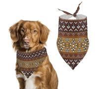 Maya Horizontal Geometric Pattern Dog Bandana Pet Scarf for Small Medium Large Dogs Triangle Bibs Photo Prop Gift