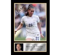 Maya Le Tissier Poster Print - Manchester United Captain & England Defender - Framed or Unframed - Gift for Women’s Football Fans, A4 Poster Print (297x210mm)