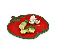 Maya Professional Tools 041350 Cutting Board Tomato Non-slip, Red, Green