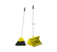 Maya Professional Tools 09020 Broom and Dustpan Set with Zipper, Yellow