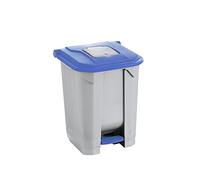 Maya Professional Tools 09105 Pedal Bin, Inner Bucket and Wheels, 50 L, Blue
