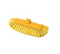 Maya Professional Tools 49105-4 Flow-Trough Blunt Soft Fibre Oval Scrubbing Brush, 11.41" x 2.36", 290 mm x 60 mm, YellowFBK/Food Safety