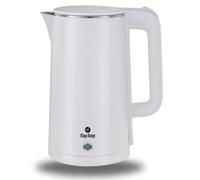 Maya Range 1.8L Cordless Electric Kettle, 2.2kW Fast Boil, Black Premium Plastic, Removable Anti-Scale Filter, Push Button Lid, Perfect Pour Spout, Stainless Steel Interior (Black) (White)